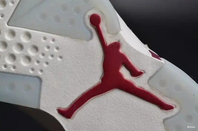 Bmlin Shoes Jordan 384664-116 Maroon white 6 Retro Air 0501